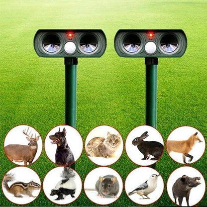 Outdoor Motion Activated Animal Repellent Ultrasonic Device