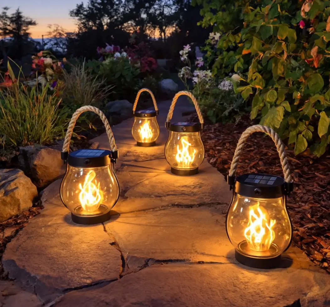 Warm Ambient Solar Flame Light