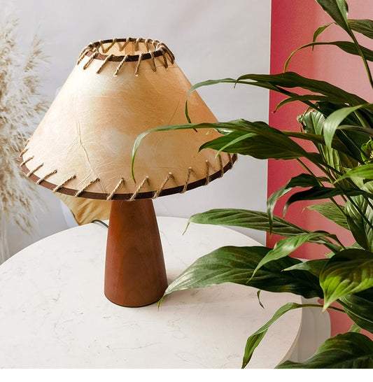 Traditional Wooden Desk Lamp - Befez