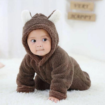 Adorable Infant Romper Bear Print