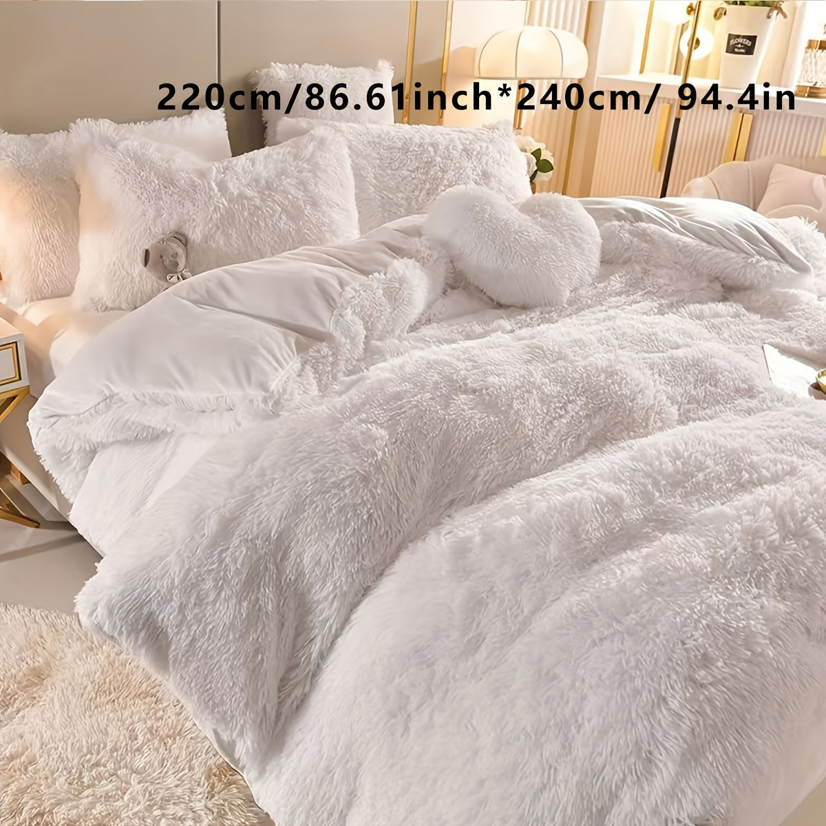 Soft Plush Duvet Cover Set for Cozy Bedding