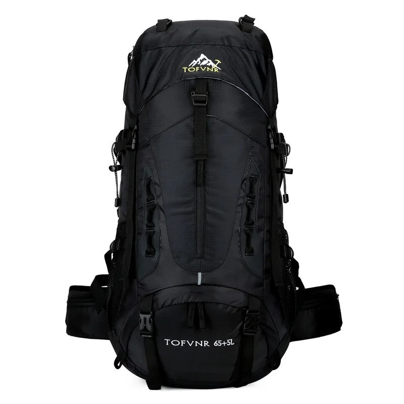 Durable 65L Water Resistant Hiking Backpack