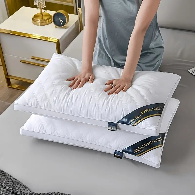 Comfortable Set of 2 Contour Pillows for Restful Sleep