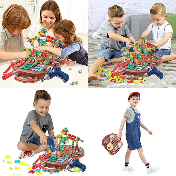 Colorful Kids Wooden Toy Storage Box