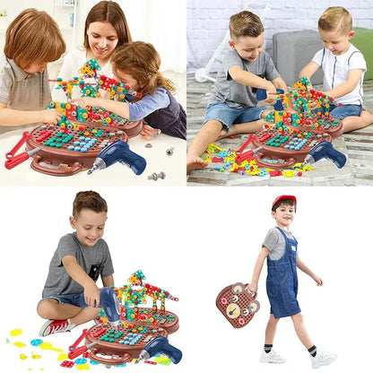 Colorful Kids Wooden Toy Storage Box