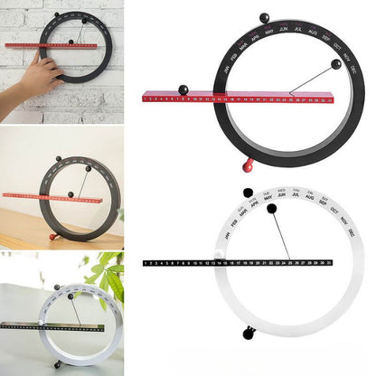 Magnetic Daily Calendar with Erasable Whiteboard Surface