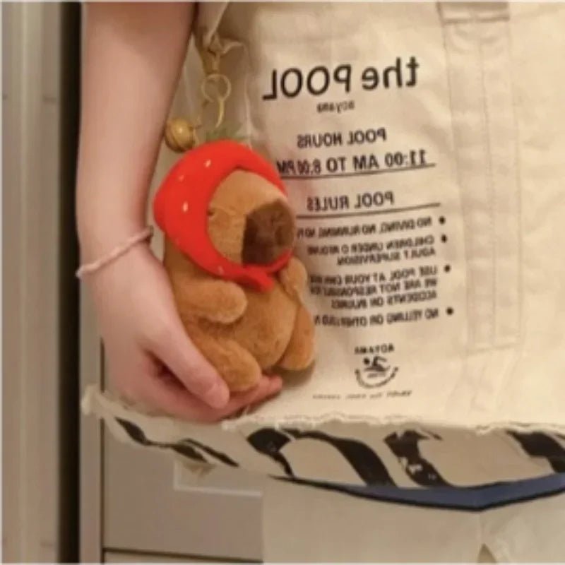 Fun Soft Capybara Keychain Plush Toy