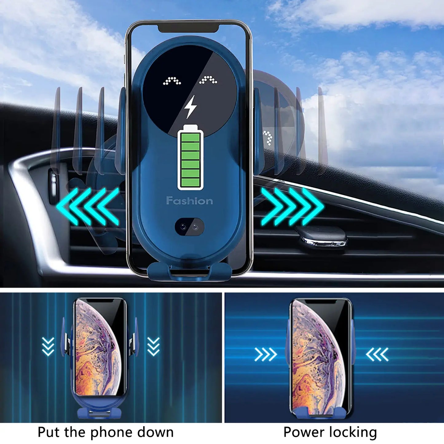 Quick Wireless Car Phone Charger Mount