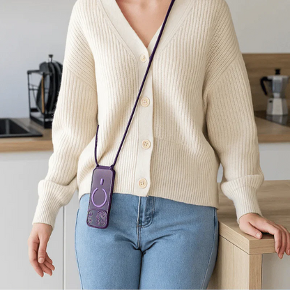 Universal Phone Neck Strap with Transparent Case
