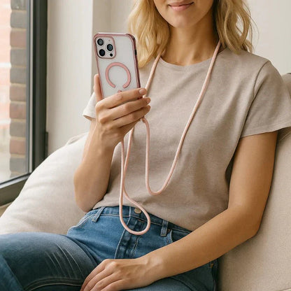 Universal Phone Neck Strap with Transparent Case