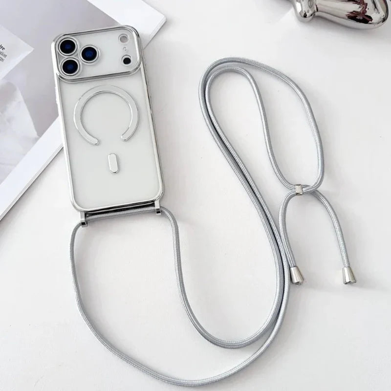 Universal Phone Neck Strap with Transparent Case