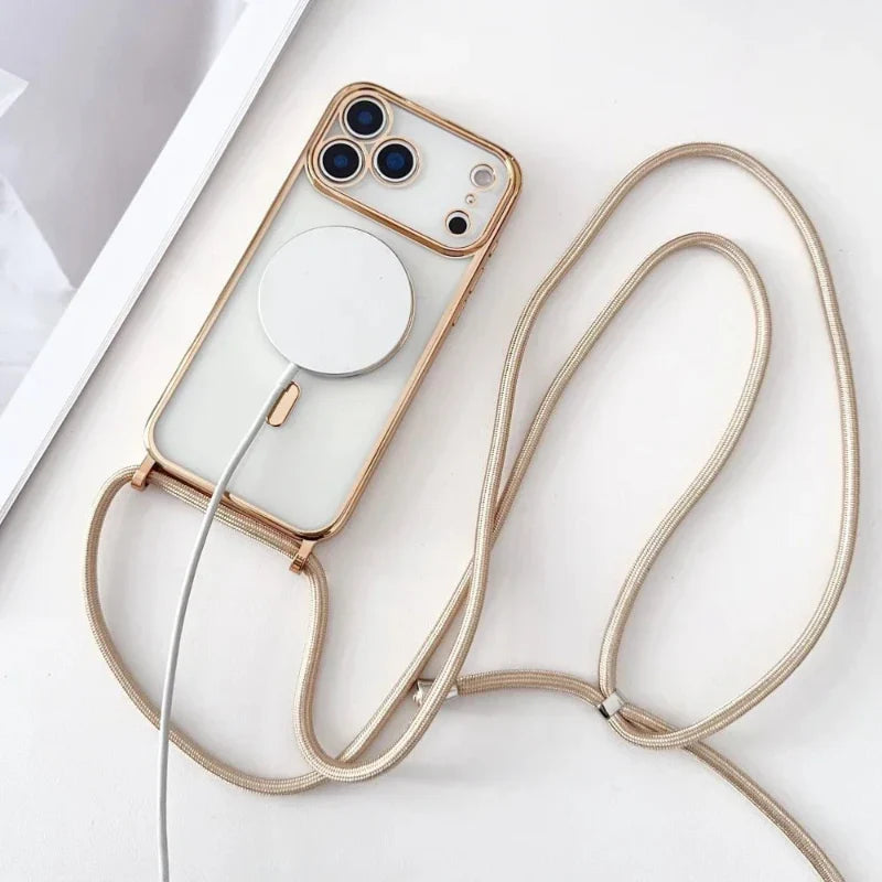 Universal Phone Neck Strap with Transparent Case