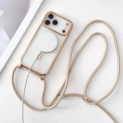 Universal Phone Neck Strap with Transparent Case