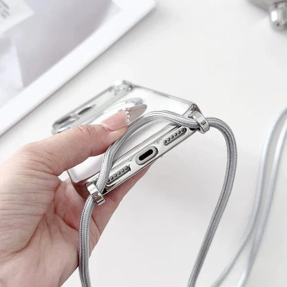 Universal Phone Neck Strap with Transparent Case