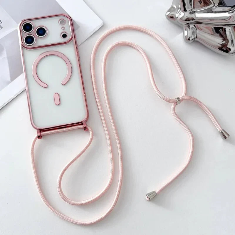 Universal Phone Neck Strap with Transparent Case