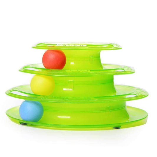 Colorful 3 Level Interactive Cat Tower Toy - Befez