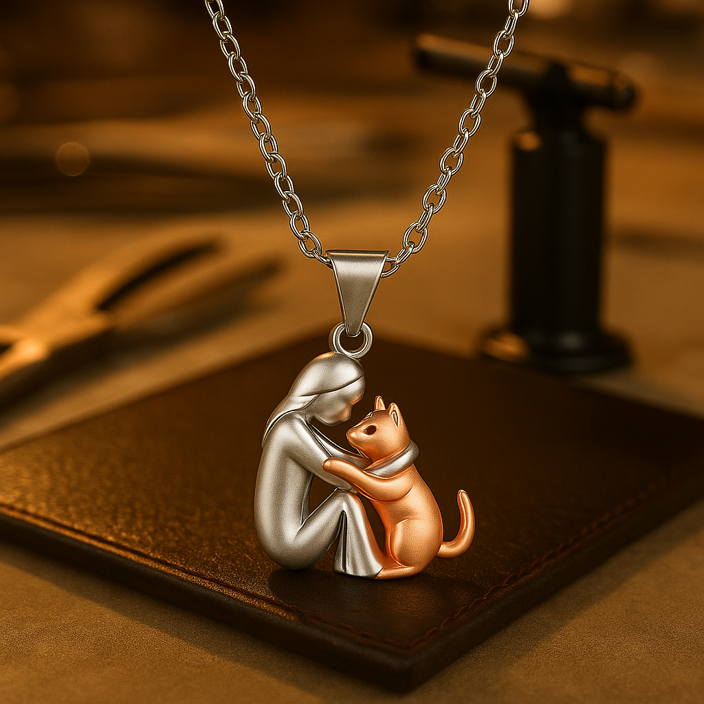 Beautiful Sterling Silver Drop Pendant Necklace
