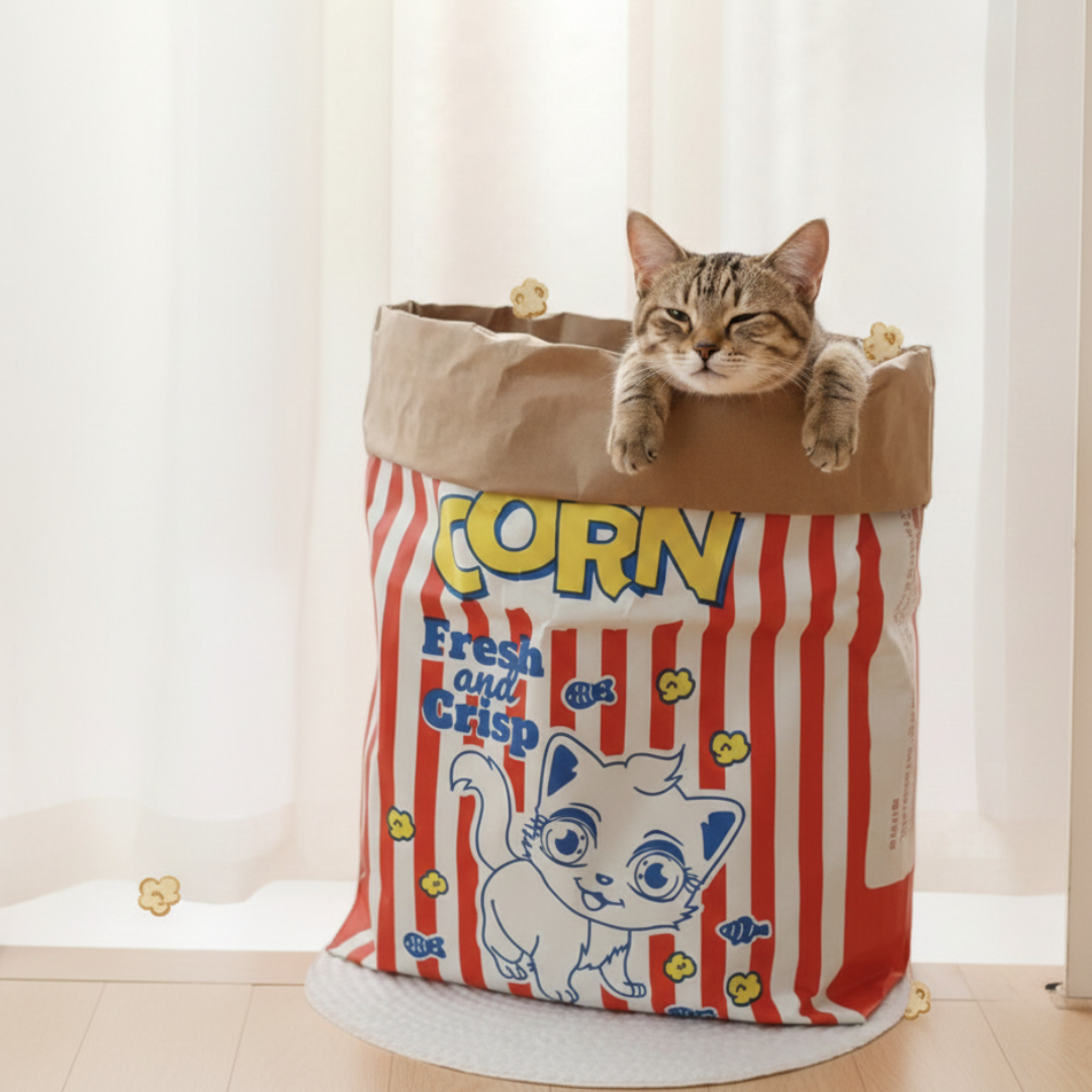 Fun Cat Play Cardboard Box Toy - Befez