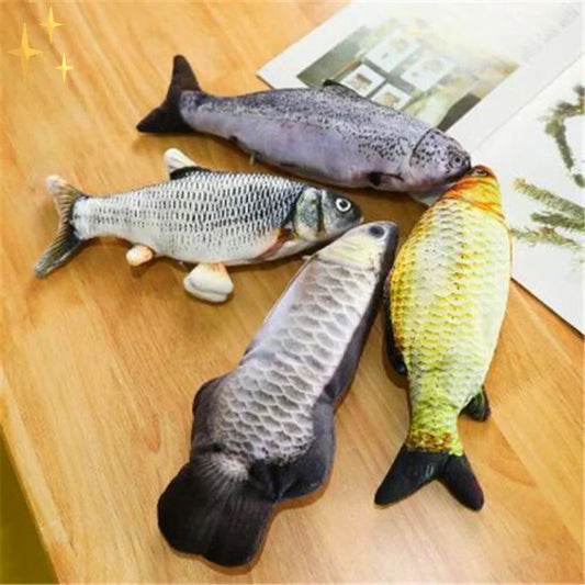 Colorful Interactive Fish Cat Toys Set of 4 - Befez