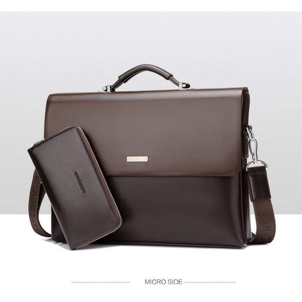 Professional Executive Mens Leather Laptop Bag