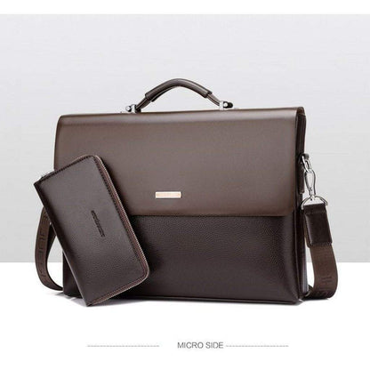 Professional Executive Mens Leather Laptop Bag