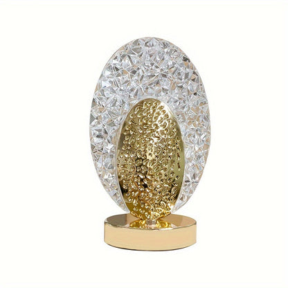 Decorative USB Desk Lamp with Soft Feather Shade