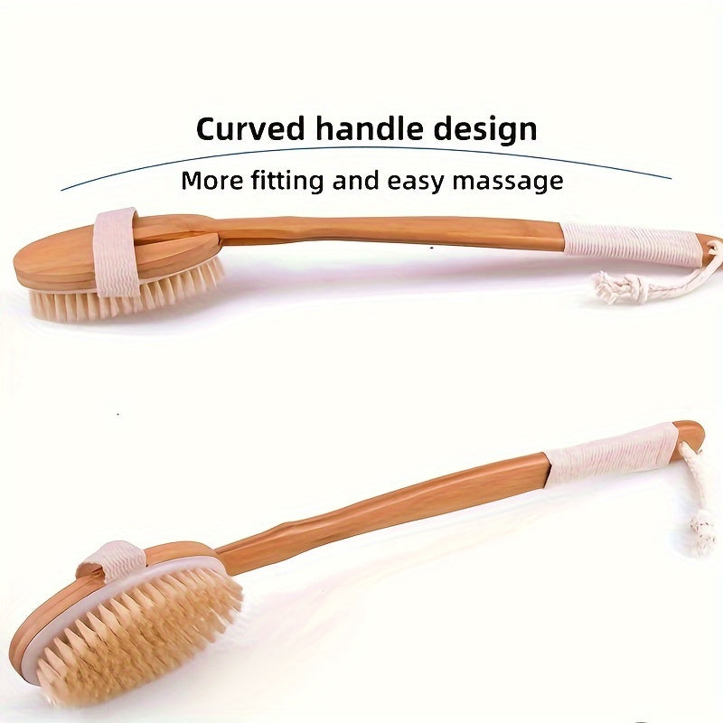 Soft Exfoliating Shower Brush with Long Handle