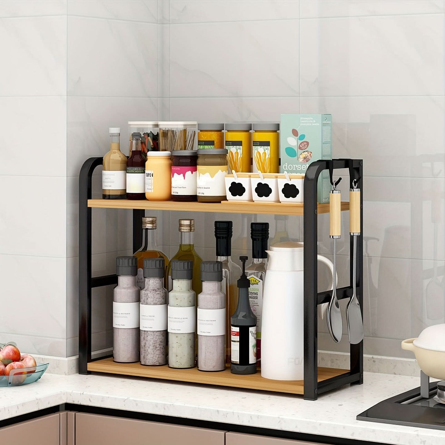 Space Saving Stainless Steel Kitchen Storage Rack