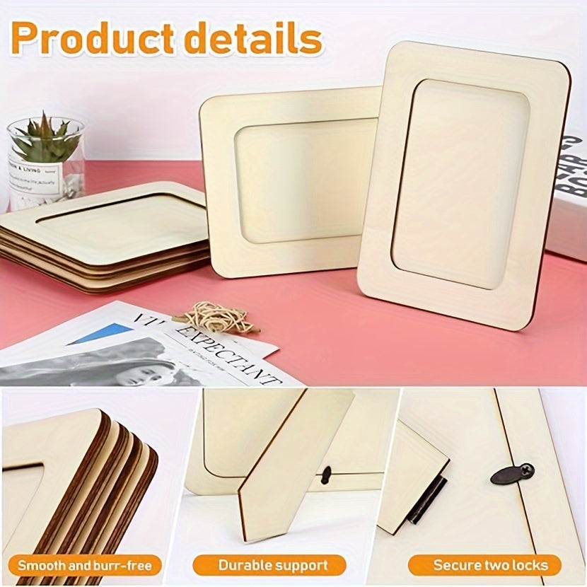 Personalized Wooden Picture Frame Set of 10
