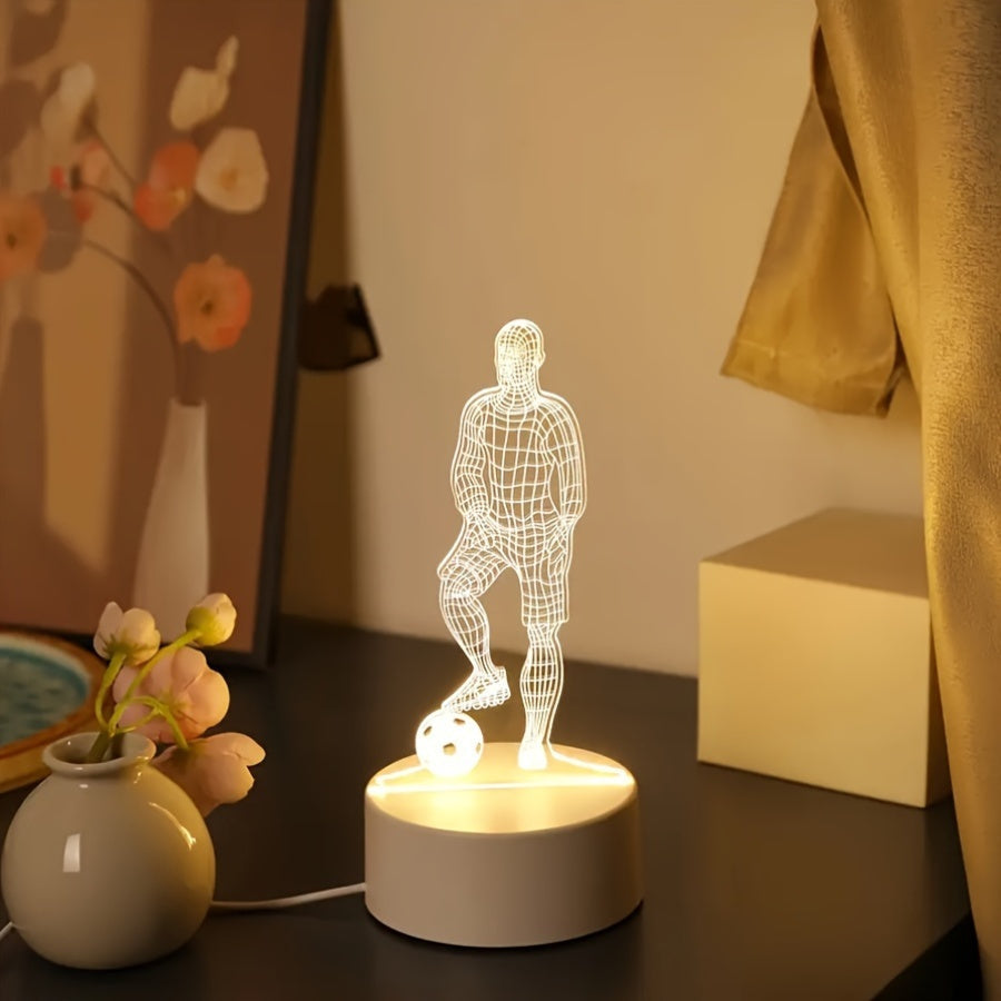 3D Football Table Desk Lamp