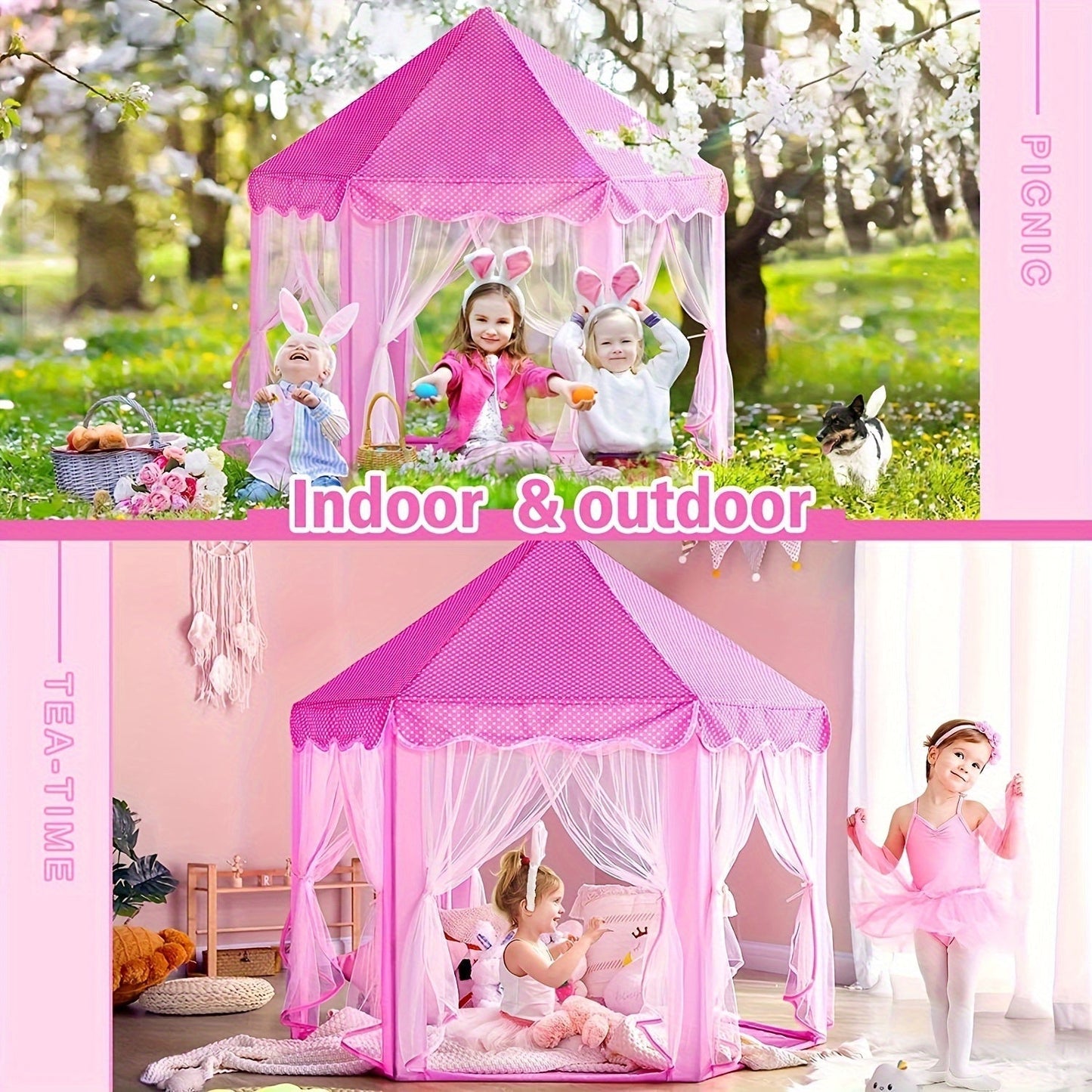 Colorful Play Tent for Kids Magical Playhouse