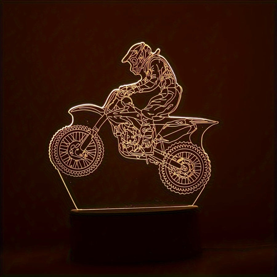 Cool Motocross 3D LED Night Light