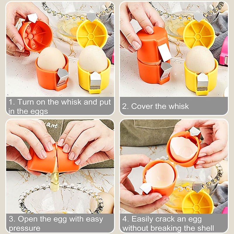 Easy Egg Cracker Tool No Mess Opener