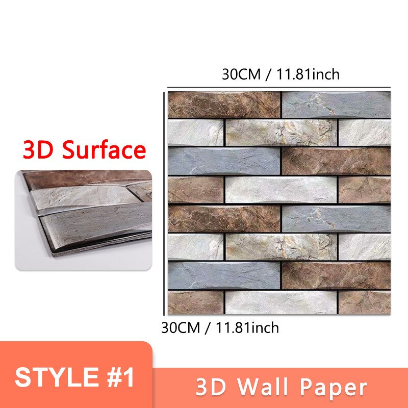 Decorative Peel Stick Wall Tiles