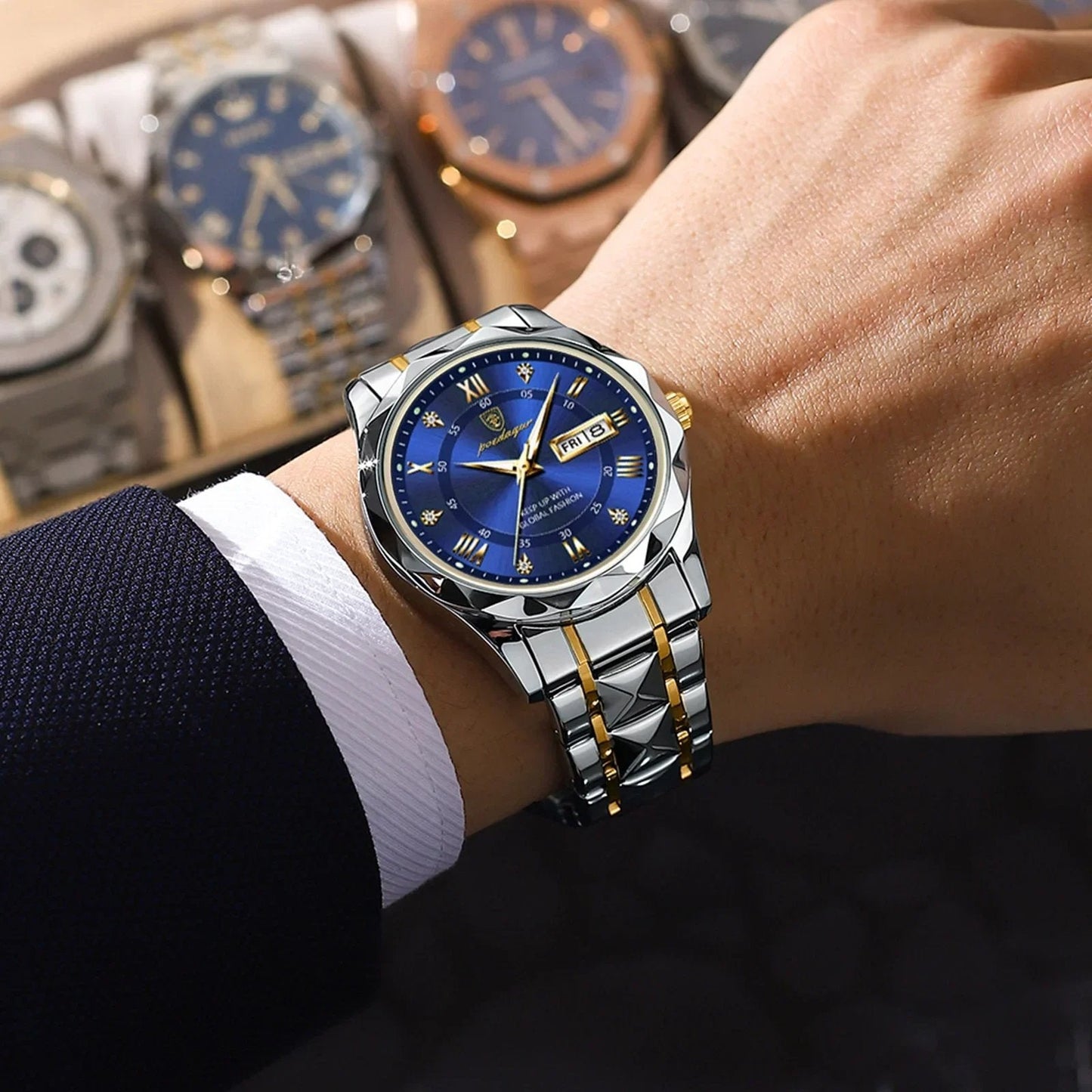 Premium Men's Waterproof Luminous Wrist Watch