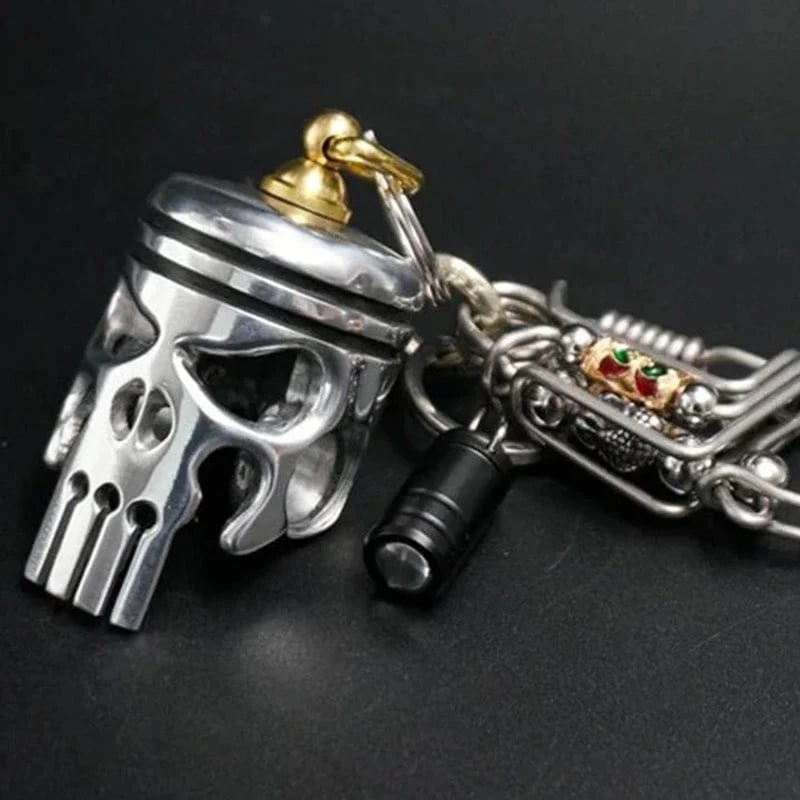 Cool Skull Pendant Keychain
