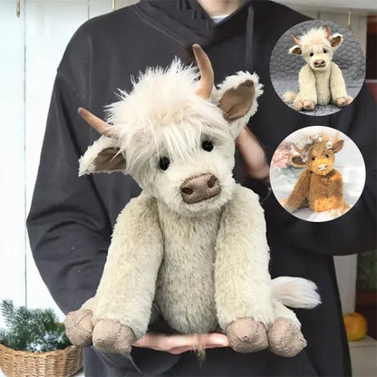 Soft Cuddly Highland Cow Stuffed Animal Toy