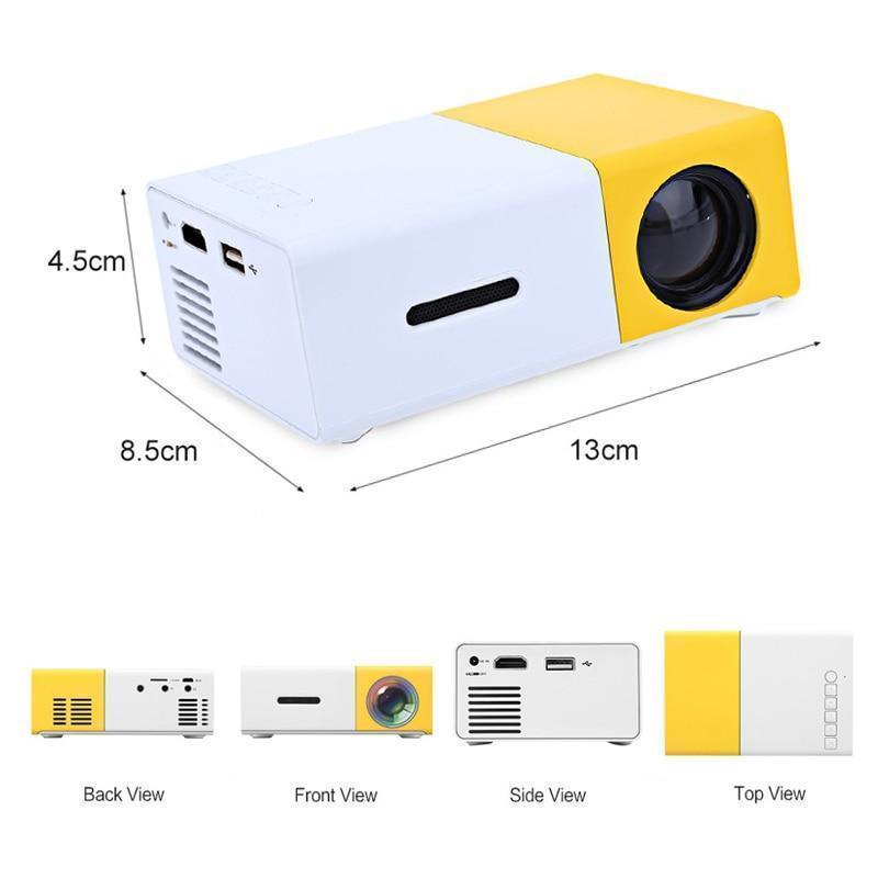 Compact 600lm Portable Mini Projector