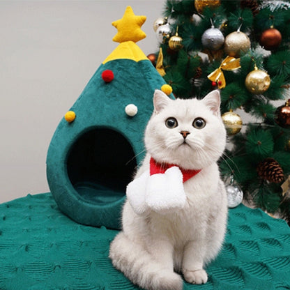 Cozy Holiday Cat House
