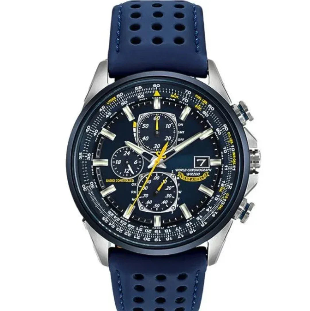 Classic Chronograph Leather Watch