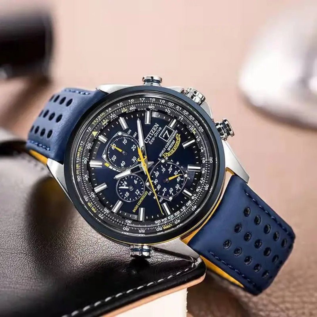 Classic Chronograph Leather Watch