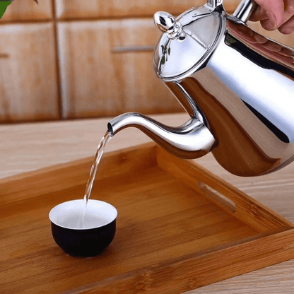 Premium Electric Kettle with Filter, Stainless Steel Teapot