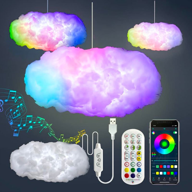 Colorful Sound LED Cloud Lamp