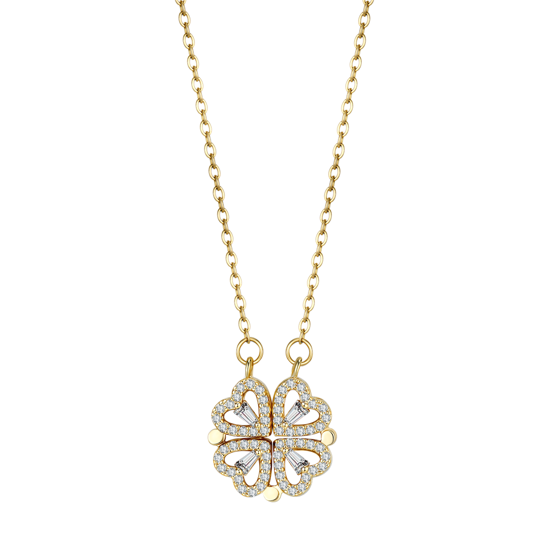 Beautiful Gold Heart Pendant Necklace - Befez