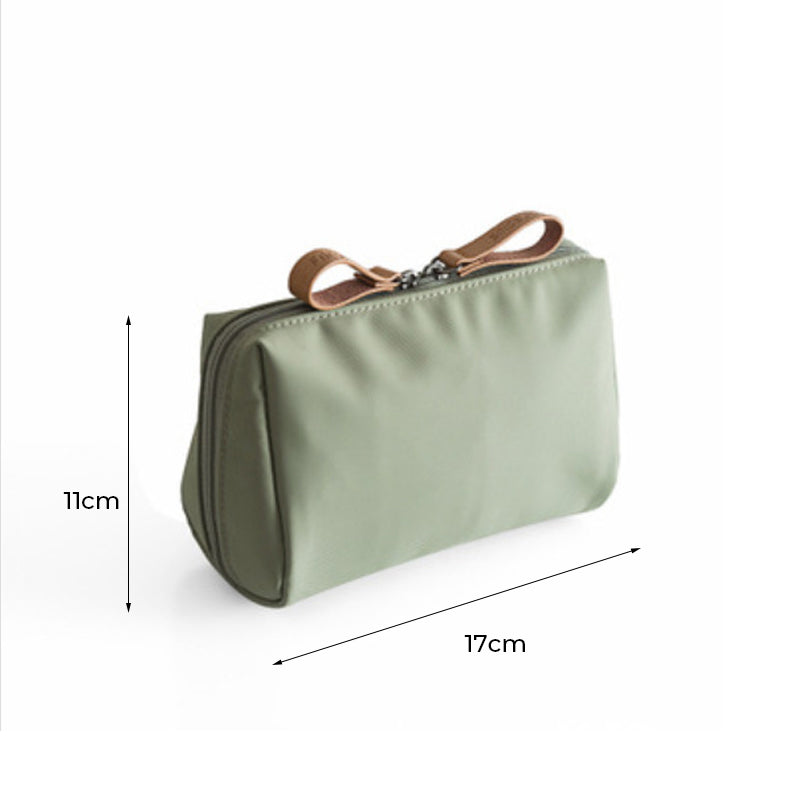 Spacious Double Zip Makeup Pouch