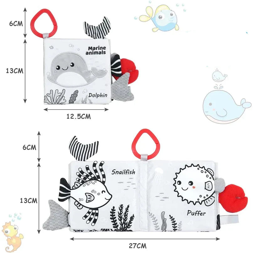 Soft Interactive Kids Plush Toy Book