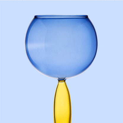 Colorful Glass Chalice and Carafe Set by Phillips
