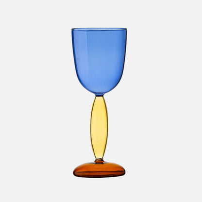 Colorful Glass Chalice and Carafe Set by Phillips