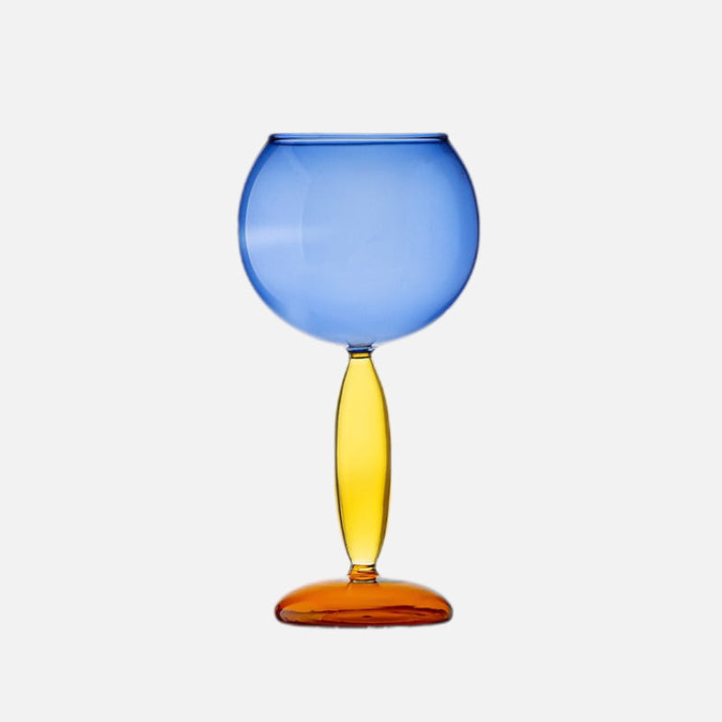 Colorful Glass Chalice and Carafe Set by Phillips