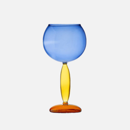 Colorful Glass Chalice and Carafe Set by Phillips